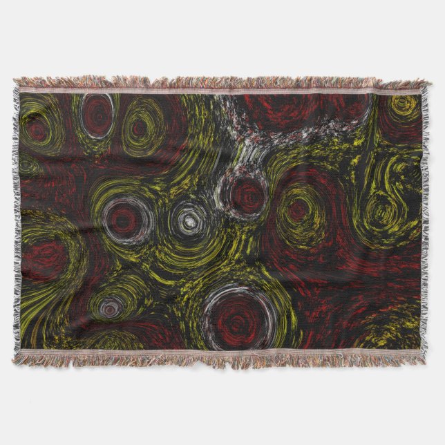 Abstract Ethnic Crimson Echo Decke (Vorderseite)