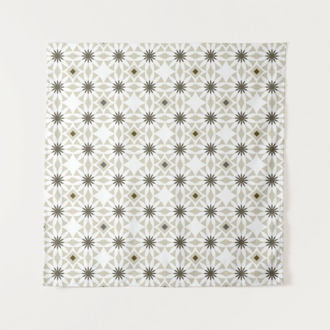 Abstract ethnic geometric patterns design backgrou wandteppich (Vorderseite)