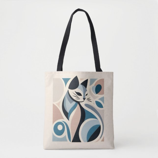 Abstract Feline Grace Tasche (Vorderseite)