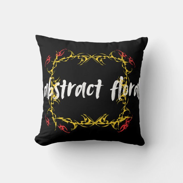 Abstract Floral Art Design | Modern Flower  Kissen (Vorderseite)