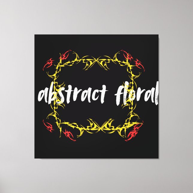 Abstract Floral Art Design | Modern Flower Leinwanddruck (Vorderseite)