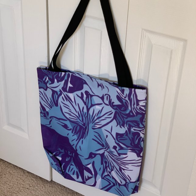 Abstract Floral Art Grocery Shopping Beach Tasche (Von Creator hochgeladen)
