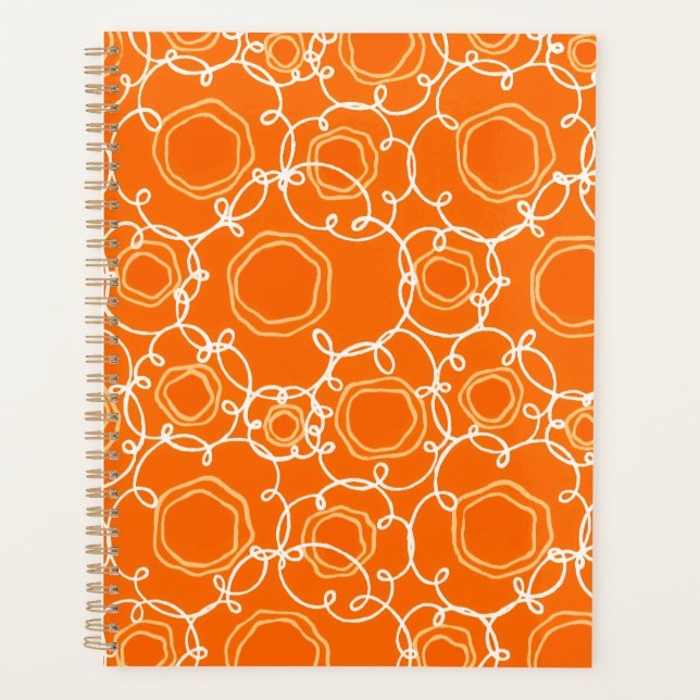 Abstract Floral Matrix (Orange) Fine Art Planer (Vorderseite)