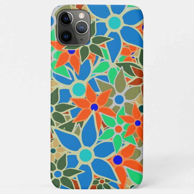 Abstract Floral Pattern Case-Mate iPhone Hülle (Rückseite)