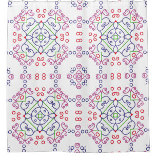 Abstract floral pattern designabstract, art, home duschvorhang