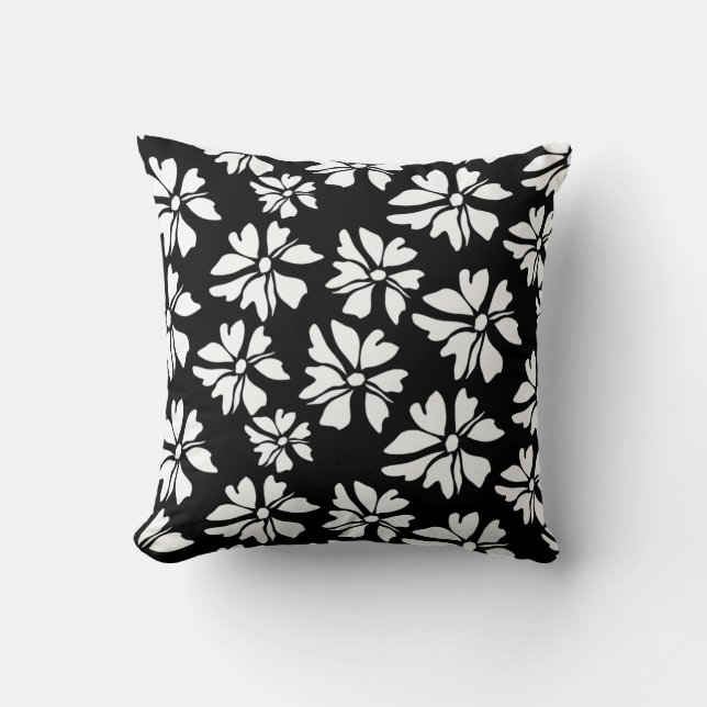Abstract Floral Pattern Kissen (Vorderseite)