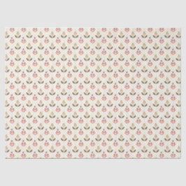 Abstract floral pattern with alternating designs seidenpapier