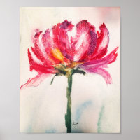 Abstract Floral Premium 5x7 Canvas Gloss Poster