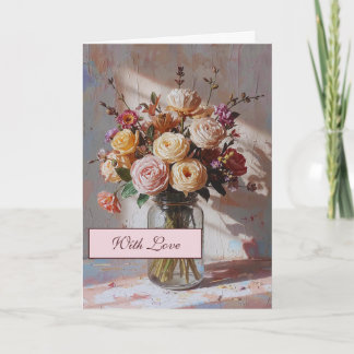Abstract Florals Greeting Card Karte