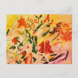 Abstract Flower Art Card Postkarte