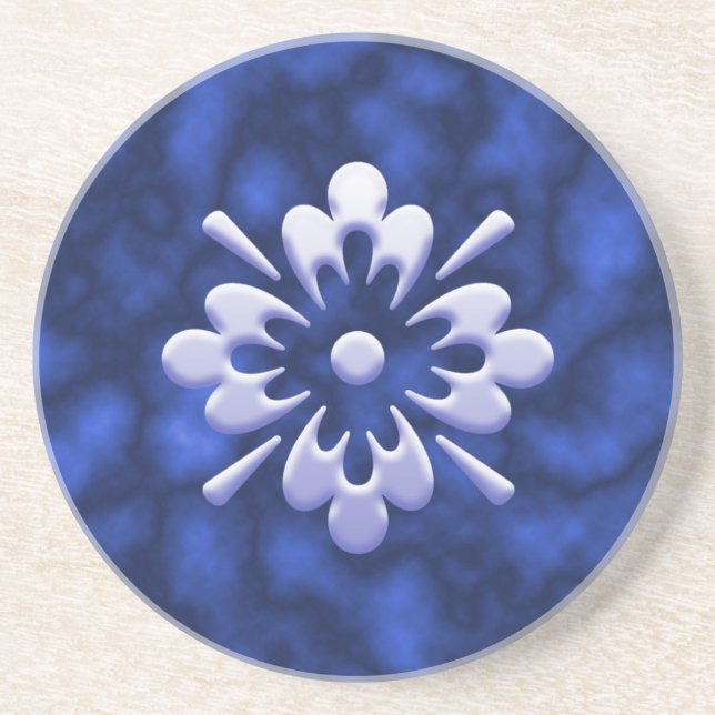 Abstract Flower Coaster Untersetzer (Vorne)