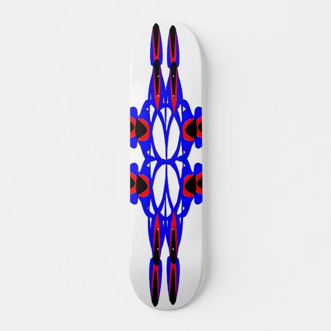Abstract Flowers and arrows Skateboard (Vorne)