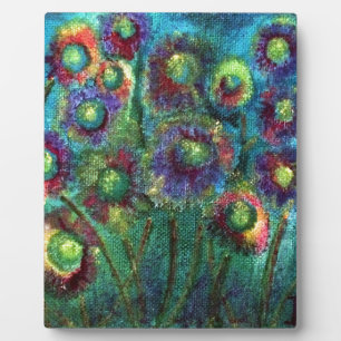 Abstract Flowers Fotoplatte