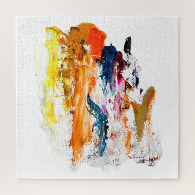 Abstract Forms Born from a Living Artist’s Palette (Vertikal)