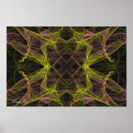Abstract Fractal Background Canvas or Poster