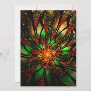 Abstract fractal flower design.  einladung