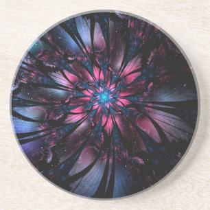 Abstract fractal flower design. getränkeuntersetzer