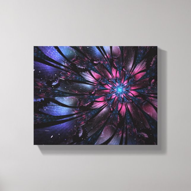 Abstract fractal flower design.  leinwanddruck (Vorderseite)