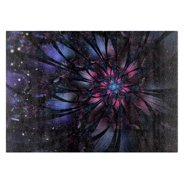 Abstract fractal flower design.  schneidebrett (Vorderseite)