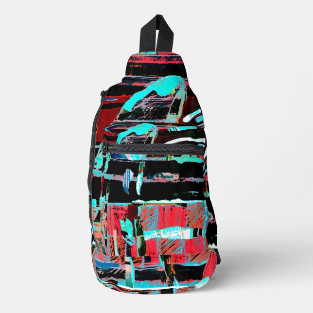 Abstract Freedom – Artistic Crossbody Bag (Vorderseite)