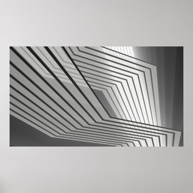 Abstract futuristic architecture background 3d ill poster (Vorne)