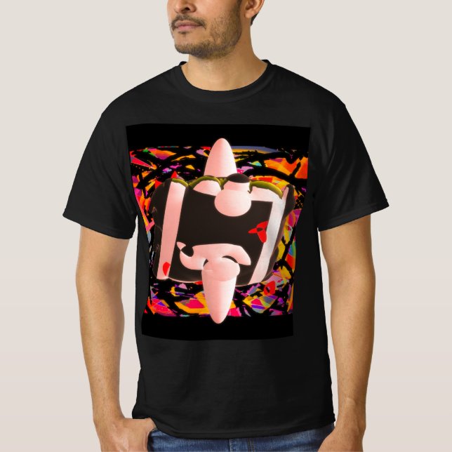 Abstract futuristic design modern T-Shirt (Vorderseite)