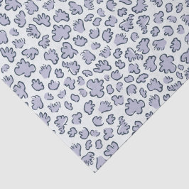 Abstract Garden Confetti | Pattern Pale Periwinkle Seidenpapier