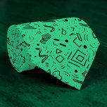 Abstract Geometric Black & Green Custom Necktie Krawatte<br><div class="desc">This custom necktie features an eye-catching abstract geometric design in classic black and green. Its modern and versatile pattern makes it a stylish accessory for any outfit, whether it's for a business meeting, a special event, or simply adding a touch of sophistication to your everyday look. The crisp lines and...</div>