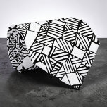 Abstract Geometric Black & White Custom Necktie Krawatte<br><div class="desc">This custom necktie features an eye-catching abstract geometric design in classic black and white. Its modern and versatile pattern makes it a stylish accessory for any outfit, whether it's for a business meeting, a special event, or simply adding a touch of sophistication to your everyday look. The crisp lines and...</div>