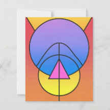 Abstract Geometric Circles Line Colorful Paper