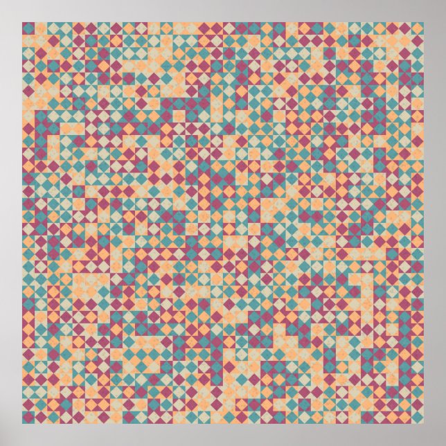 Abstract Geometric Pattern generative computationa Poster (Vorne)