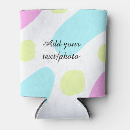 Abstract geometric shapes pastel add name photo ba dosenkühler