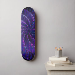 Abstract Glass Pinwheel Skateboard