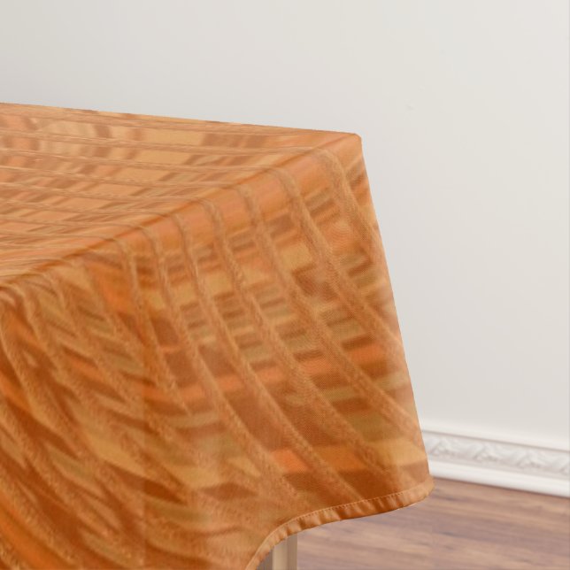 Abstract Golden Waves Tablecloth Tischdecke (Beispiel)