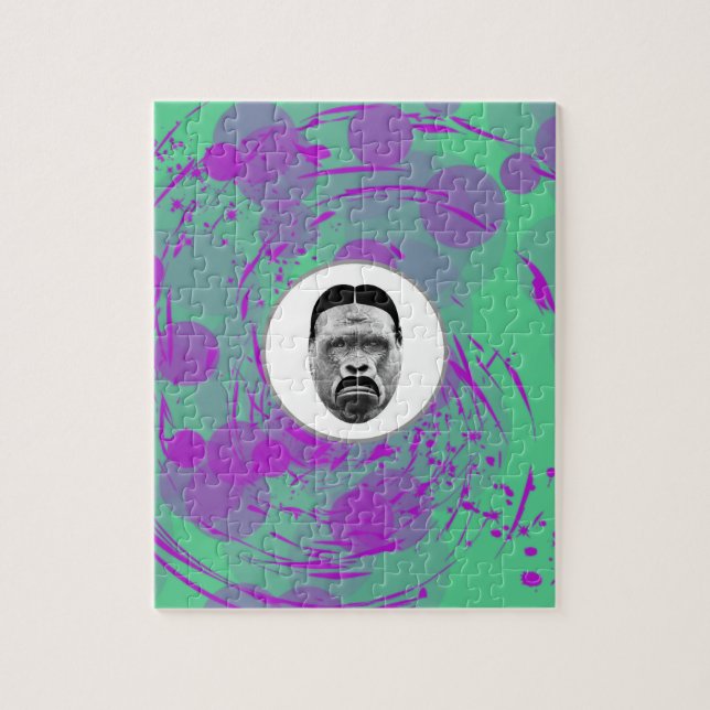 Abstract Gorilla Foto Puzzle (Vertikal)