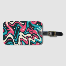Abstract Graffiti - Bold Vibrant Line Art Style Gepäckanhänger