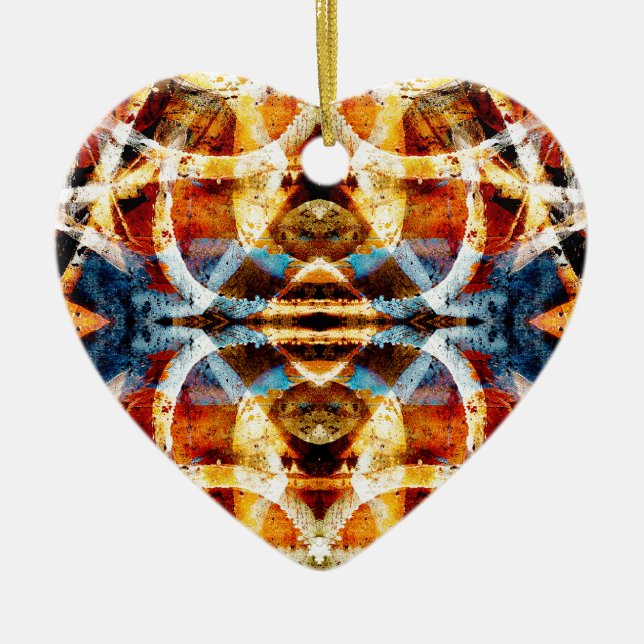 Abstract grunge graffiti pattern keramikornament (Vorne)