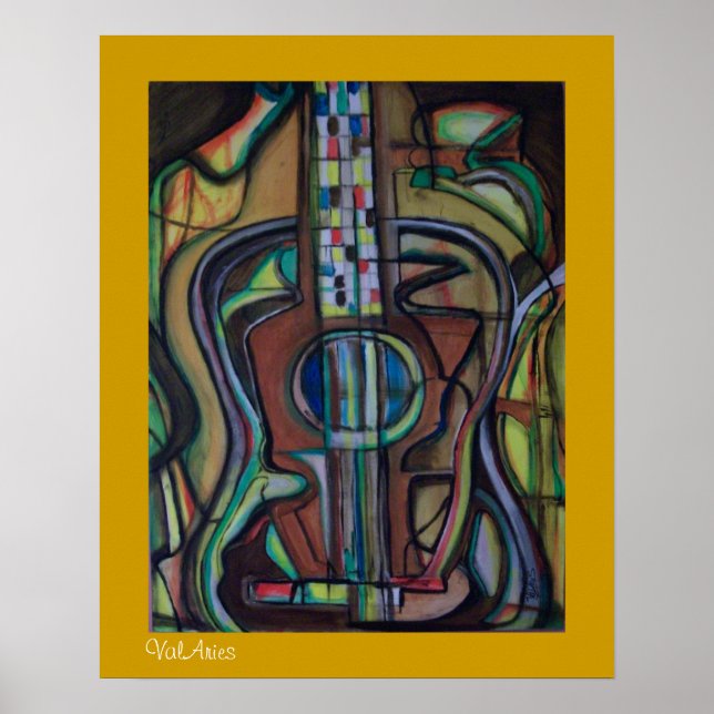 Abstract Guitar Poster by ValAries (Vorne)