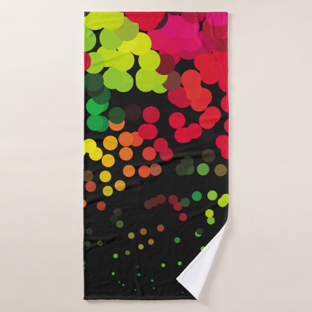 Abstract halftone background pattern. Geometric co (Serviette de bain)
