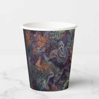 Abstract Halloween Pappbecher