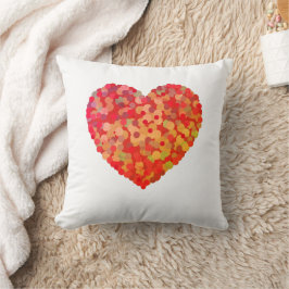 Abstract Heart Confetti Art Kissen
