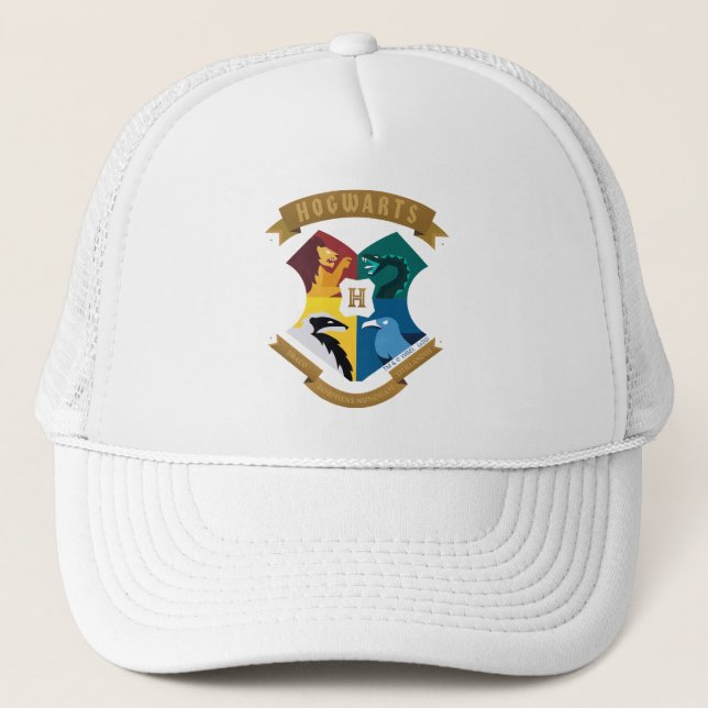 Abstract HOGWARTS™ Crest Truckerkappe (Vorderseite)