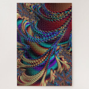 Abstract Holographic Fractal Alien Landscape