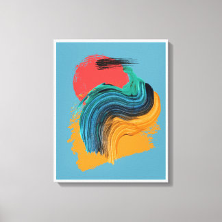 Abstract Horizon Swirl Leinwanddruck