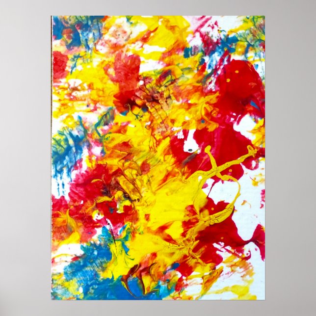 Abstract in Red Poster (Vorne)