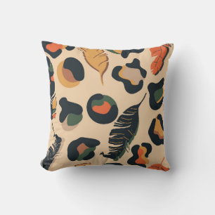 Abstract jungle seamless pattern,wild animal backg kissen
