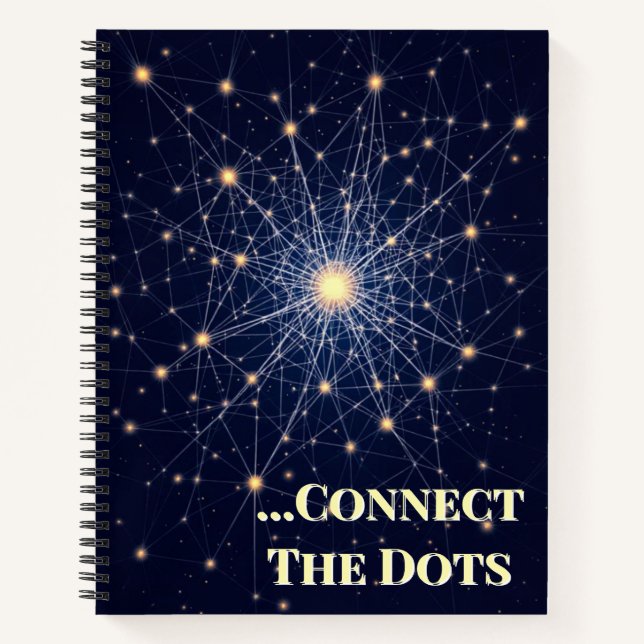 Abstract Knowledge Graph | Connected Learning Netw Notizbuch (Vorderseite)