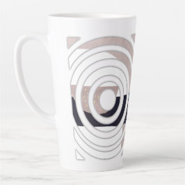 Abstract latte mug design milchtasse