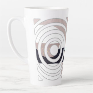 Abstract latte mug design milchtasse