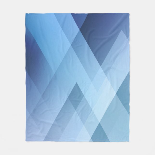 Abstract light background. Blue triangle pattern.  Fleecedecke (Vorderseite)